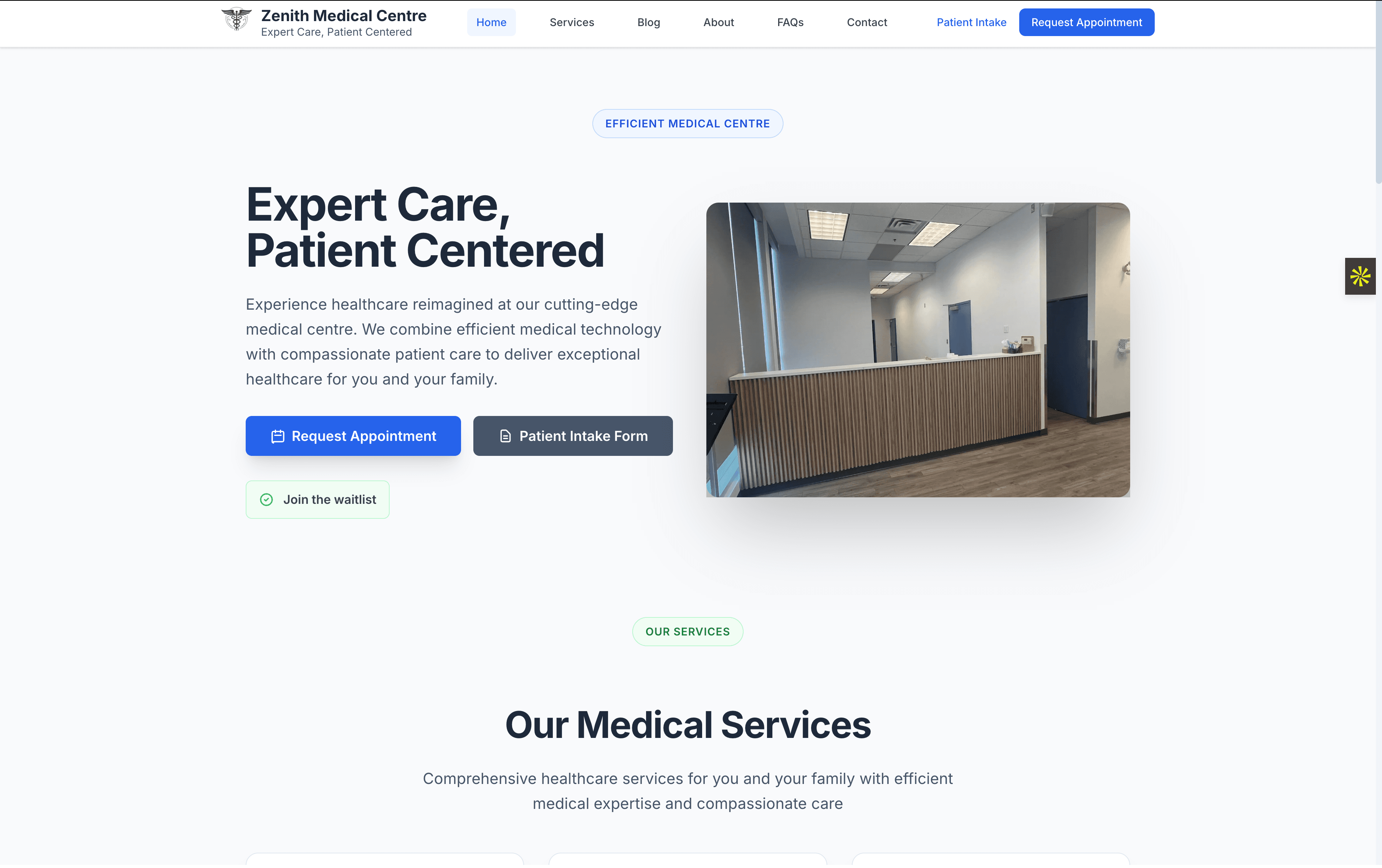 Zenith Medical Centre Web Platform